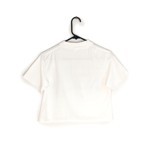 Vintage 90s Fish Folk Art Playa Del Carmen Mexico Cropped Tee - Picture 2 of 10